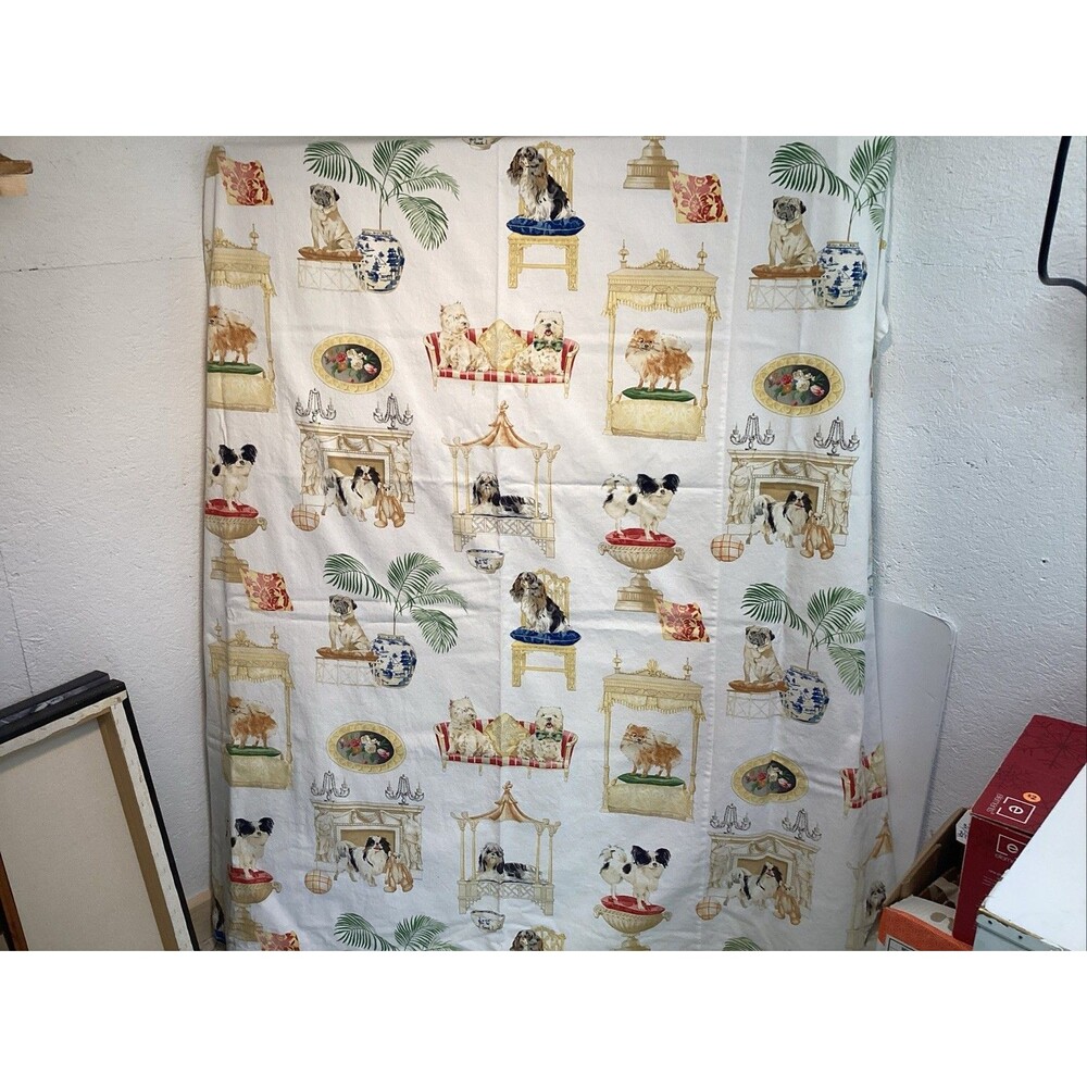 legacy pampered pooch shower curtain dogs